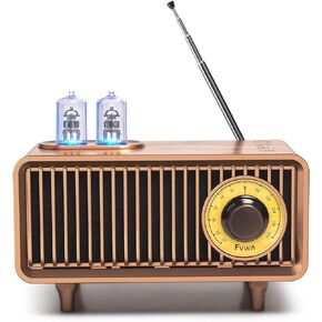 COLSUR Retro Bluetooth Speaker, Vintage Radio, bass, Bluetooth 5.1 Wireless Connection, Suitable for Home Office, Outdoor Party, Portable Speaker, Suitable for iPhone, Android Speaker