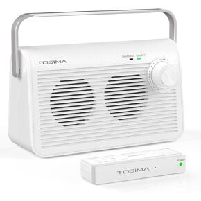Tosima TV-9000 Wireless TV Speaker,Portable TV Speaker for Hard of Hearing and Elderly, 2.4G RF Transimitter 30M/100Ft Range, 1000mAh Rechargable Battery,Compatible with All Audio Devices