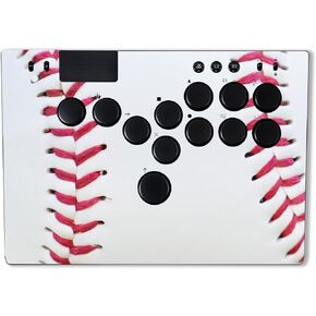 MightySkins Skin Compatible with Razer Kitsune - Baseball Closeup | Protective, Durable, and Unique Vinyl Decal wrap Cover | Easy to Apply & Change Styles | Made in The USA