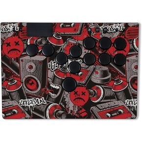 MightySkins Skin Compatible with Razer Kitsune - Red Hip Hop | Protective, Durable, and Unique Vinyl Decal wrap Cover | Easy to Apply & Change Styles | Made in The USA