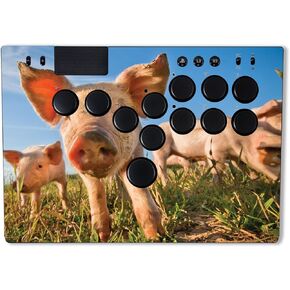 MightySkins Skin Compatible with Razer Kitsune - Pig Face | Protective, Durable, and Unique Vinyl Decal wrap Cover | Easy to Apply & Change Styles | Made in The USA