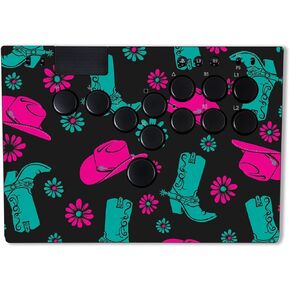 MightySkins Skin Compatible with Razer Kitsune - Neon Cowgirl | Protective, Durable, and Unique Vinyl Decal wrap Cover | Easy to Apply & Change Styles | Made in The USA