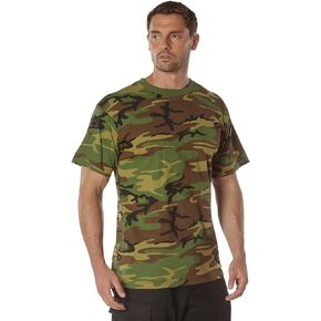 Rothco 22672 100% Cotton Camo T-Shirt Color : Woodland Camo,Size : M