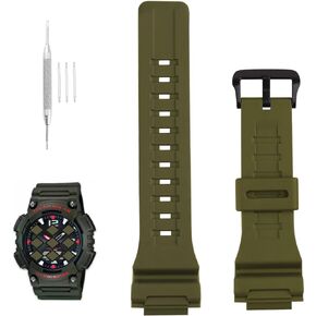 XIW Compatible for 10410723 Casio GShock AQ-S810 S810W S800W SGW-300H 400H 500H W-S200H 800H 216H 735H AE-1000W 1200 1300 Resin Watch Band Replacement for men Wirstband Strap women Bracelet