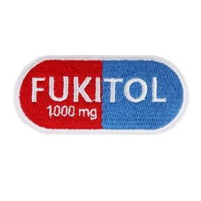 Fukitol 1000 mg Embroidered Iron On Patch