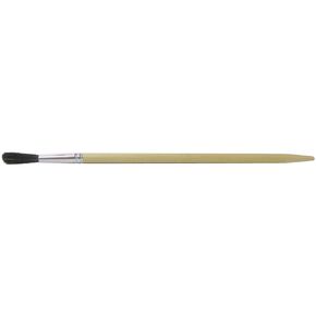 Weiler 41008 1/4" Marking Brush, Black Bristle, 1-1/4" Trim Length, Long Handle (Pack of 12)
