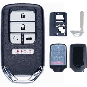 Key Fob Shell Case Replacement Fits for Honda Civic Accord CRV Pilot Passport Insight Hybrid EX LX 2016 2017 2018 2019 2020 2021 2022 Keyless Entry Remote Control 5 Button Pad Cover