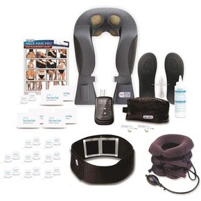 DR-HO'S Neck Pain Pro Ultimate Package - TENS Therapy, EMS Therapy and DR-HO'S Proprietary AMP - Helps Temporarily Relieve Neck and Shoulder Pain