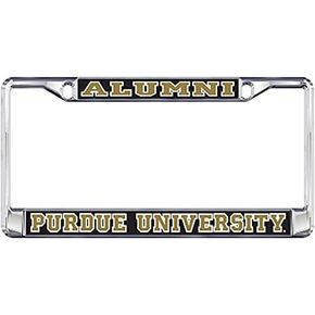 Purdue Boilermakers Metal Domed License Plate Frame for Front or Back of Car Officially Licensed (Alumni)