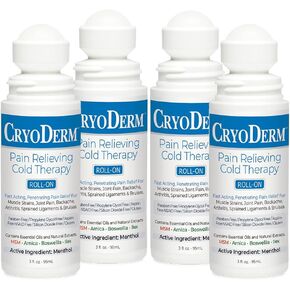 CryoDerm Cold Therapy 3 oz Roll On (4 Pack)