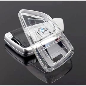 IUIU Clear BMW Key Fob Cover, Premium Soft TPU Fob Protector Case Compatible with BMW Fob for 1 2 3 5 6 Series, X1 X2 X3 X5 X6 X7