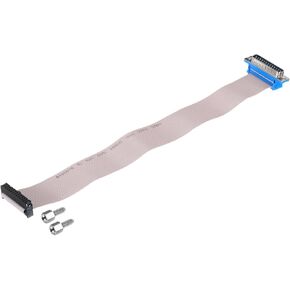 MECCANIXITY 16Pin Flat Ribbon Cable Grey DB15 Male to FC-16P 2.54mm Pitch 30cm Length DB Serial Port Cable for Computer, LED Display, DVD with 2 Screws in Kuwait