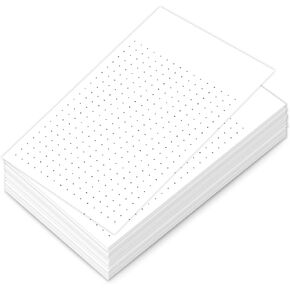 White Dot Grid Vertical Index Cards, 3" X 5" Inches | 100 Sheets Per Pack