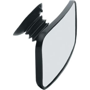 CIPA 11050 Suction Cup Rearview Mirror, Black, 8" W x 4" H