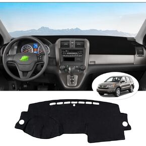 Autoorder غطاء لوحة القيادة حصيرة لهوندا CRV 2007-2011 الملحقات داش غطاء الفانيلا داش حصيرة ظلة وهج الأشعة فوق البنفسجية حامي (بدون HUD)