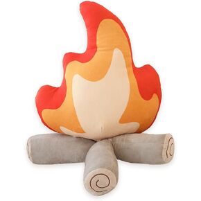 Simulation Campfire Plush Pillow, Funny Campfire Plush Toys, Plush Stuffed Campfire Toys, Suitable for Outdoor Camping/Home Decoration for Children (11.8in)