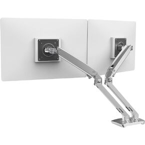 Ergotron – MXV Dual Monitor Arm, VESA Desk Mount – for 2 Monitors Up to 24 Inches, 7 to 20 lbs Each – Matte Black