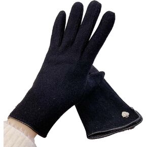 SooGree Women's Unlined Water Repellant Touch Screen Gloves, Windproof Thickened Cashmere Texting Soft Flexible Cold Weather with Warm Gloves