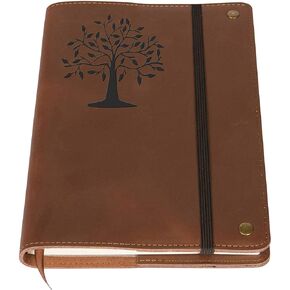 The Compass Rose - Real Leather Journal | Elastic Strap | 200 Lined Pages, 6 x 8.5 Inches | Diary, Leather Notebook Journals for Writing