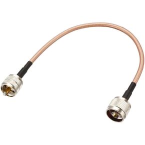 uxcell UHF (PL259) Male to N-Type Male Antenna Cable RG400 Coax Cable 0.3Meter/1Ft