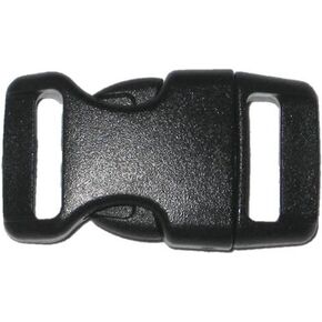 5/8" Contoured Side Release Buckles for Paracord Bracelets Multiple Size and Quantity (black, 50 pack)