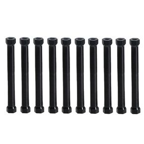 YXQ M3x45mm Hex Aluminum Standoff Spacer Column Wide Head Column Spacer Pillar for DIY Parts RC/FPV/CNC/Drone Multicopter 10PCS (Black)