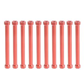 YXQ M3x45mm Hex Aluminum Standoff Spacer Column Wide Head Column Spacer Pillar for DIY Parts RC/FPV/CNC/Drone Multicopter 10PCS (Black)