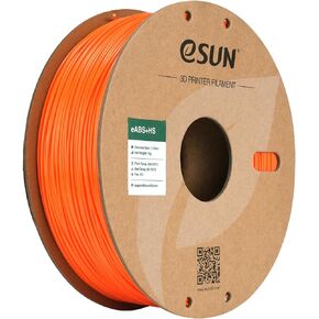 eSUN High Speed ABS+ Filament 1.75mm, Excellent Layer Adhesion 3D Printer Filament Speedy ABS Plus for Fast Printing, 1KG Spool (2.2 LBS) 3D Printing Filament for 3D Printers, Orange