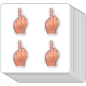 Middle Finger Stickers 1in for Scrapbooking, Arts, Craft, Kids DIY, Calendars Journals 80-Pack
