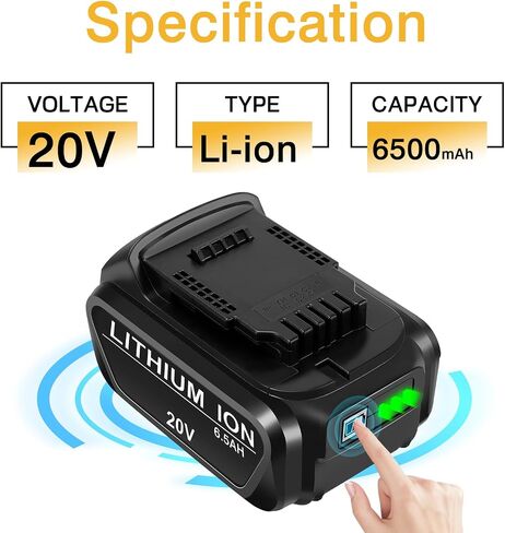 Lipop 2-Pack [Upgraded to 4500mAh] High Capacity 18V DC9096 Battery Replacement for Dewalt 18V XRP Ni-Cad Battery DC9099 DW9095 DW9096 DW9098 DW9099 for 18Volt Dewalt Batteries in Saudi Arabia