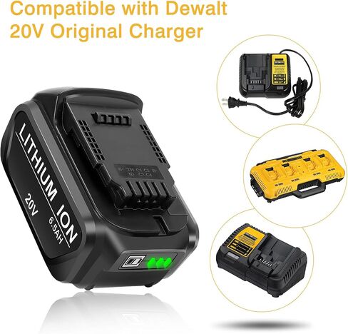 Lipop 2-Pack [Upgraded to 4500mAh] High Capacity 18V DC9096 Battery Replacement for Dewalt 18V XRP Ni-Cad Battery DC9099 DW9095 DW9096 DW9098 DW9099 for 18Volt Dewalt Batteries in Saudi Arabia