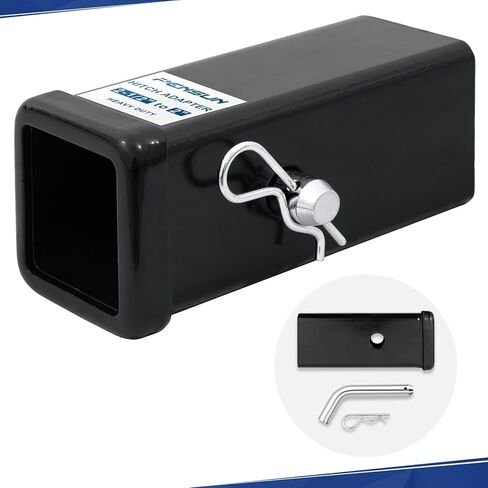 أنبوب استقبال وصلة المقطورة PENSUN من 2.5 إلى 2 بوصة مع دبوس وصلة ومشبك 2.5 بوصة × 6 بوصة محول وصلة مقطورة مناسب لمرفقات وصلة المقطورة مقاس 2 بوصة in Kuwait