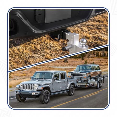 أنبوب استقبال وصلة المقطورة PENSUN من 2.5 إلى 2 بوصة مع دبوس وصلة ومشبك 2.5 بوصة × 6 بوصة محول وصلة مقطورة مناسب لمرفقات وصلة المقطورة مقاس 2 بوصة in Kuwait