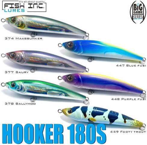 Fish Inc Lures Hooker 180mm Saltwater Sinking Pencil Stickbait in Saudi Arabia