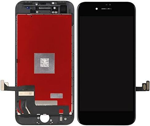 أسود لهاتف iPhone 8/SE(2020) شاشة LCD مقاس 4.7 بوصة بديلة لمجموعة محول رقمي كامل، مجموعة إطار أمامي زجاجي ثلاثي الأبعاد تعمل باللمس مع مجموعة الأدوات المطلوبة in Saudi Arabia