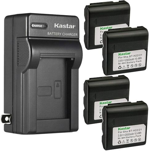 بطارية Kastar حزمة واحدة وشاحن حائط تيار متردد متوافق مع Sharp VL-E34U، VL-E37، VL-E37H، VL-E37S، VL-E37U، VL-E39، VL-E39S، VL-E39U، VL-E42U، VL- E43، VL-E43U، VL-E46، VL-E46U، VL-E47، VL-E47H in Kuwait