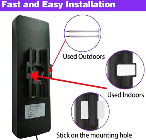 900+ Miles Range TV Antenna, Digital Antenna for Smart TV Indoor, HD TV Antenna Outdoor for Local Channels, Amplified Antenna for TV and Signal Booster, Support 4K 1080p - 38ft Coax Cable in Saudi Arabia