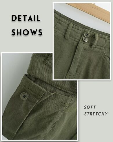 Cargo Skirts for Women Low Waist Y2K Button Bodycon Denim Cargo Mini Skirt with Flap Pockets in Kuwait