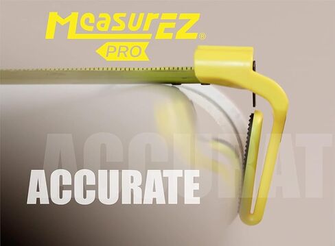 شريط قياس MeasurEZ مانع للانزلاق | خطاف مطاطي للحواف المستديرة | قياس الأنابيب والأعمدة والأسطح المنحنية | افعل ذلك بنفسك (DIY)، العامل الماهر، هدايا البناء وأشياء التخزين | صنع في الولايات المتحدة الأمريكية in Saudi Arabia