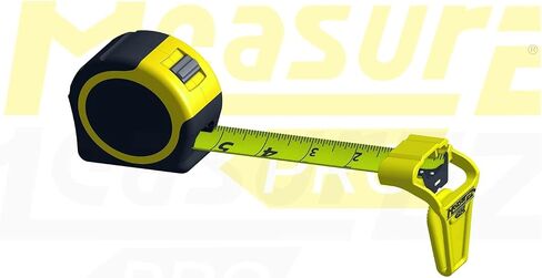 شريط قياس MeasurEZ مانع للانزلاق | خطاف مطاطي للحواف المستديرة | قياس الأنابيب والأعمدة والأسطح المنحنية | افعل ذلك بنفسك (DIY)، العامل الماهر، هدايا البناء وأشياء التخزين | صنع في الولايات المتحدة الأمريكية in Saudi Arabia