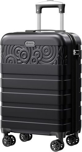 Krute Carry On Luggage 22x14x9 الأمتعة ذات الغلاف الصلب المعتمدة من شركة الطيران مع عجلات دوارة، حقيبة أطفال مقاس 20 بوصة PC&ABS TSA Lock (AppleGreen) in Saudi Arabia