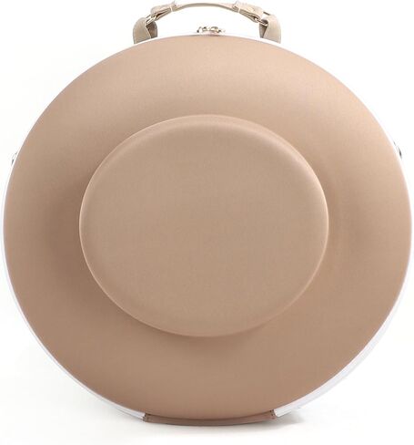 Hat Case for Travel - Tan and White in Saudi Arabia