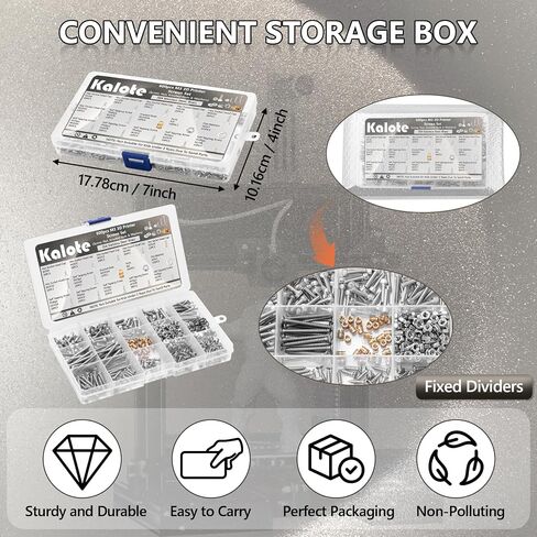 600Pcs M3 Small Metric Screws Assortment, 304 Stainless Steel M3 3D Printer Screws Set, Hex Socket Head Cap M3 Screws Nuts Washers Kit(Phillips Drive Self Tapping Screws and Brass Knurled Nut) in Saudi Arabia
