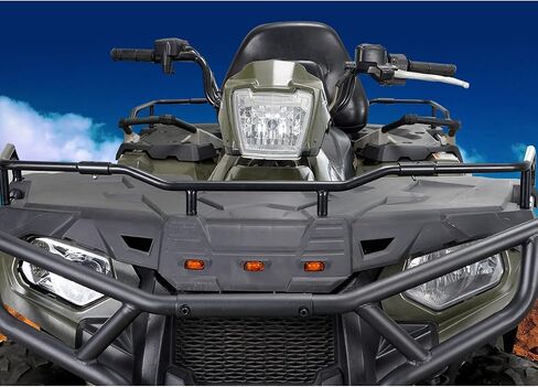 موسع الرف الأمامي والخلفي A & UTV PRO لعام 2014-2022 Polaris Sportsman Touring 570 450 HO، ملحقات تخزين موسع الرف الفولاذي الصلب للطرق الوعرة، استبدل OEM # 2879716، 2879717، أسود، مجموعة من 2 in Saudi Arabia
