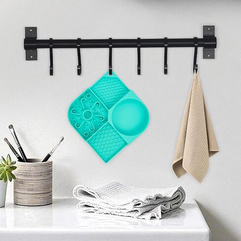 Lick Mat for Dogs and Cats, Licking Mat with Suction Cups for Dog Anxiety Relief, Cat Peanut Butter Lick Pad for Boredom Reducer, Dog Enrichment Toy,Dog Treat Mat for Bathing Grooming-Blue+1 Spatula in Saudi Arabia
