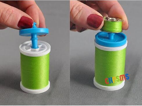 CKPSMS Brand - 8PCS #KP-19176 Bobbin Topper-Fits All Popular Sizes of Spools-Thread Lock Feature Helps Keep Thread Organized and Neat in Saudi Arabia