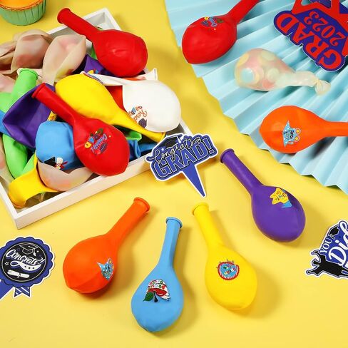 50 Pieces 12 Inches Preschool Graduate Party Balloon Decoration Kindergarten Congrats Grad Party Latex Balloon for Pre Elementary Celebration Graduation Class Ceremony School Party Supplies (Lovely) in Saudi Arabia