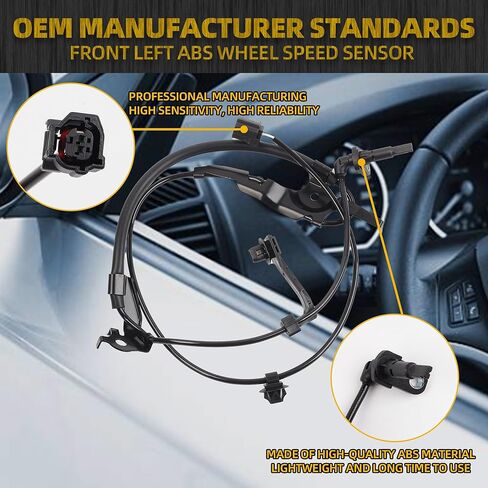 Dasbecan ABS Wheel Speed Sensor Front Left Compatible with 2018-2022 Toyota Camry Avalon Replaces# 8954206081 89542-06081 in Kuwait