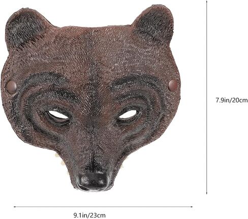 Animal Costume Masks Black Bear Mask Animal Head Mask Bear Costume Carnival Party Cosplay Animal Mask Halloween Costume Accessory Masquerade Ball Masks in Saudi Arabia