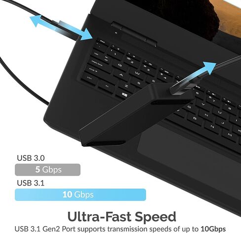 حاوية ألومنيوم SABRENT USB من النوع C لـ M.2 NVMe SSD باللون الأسود (EC-NVME-BLK) in Kuwait